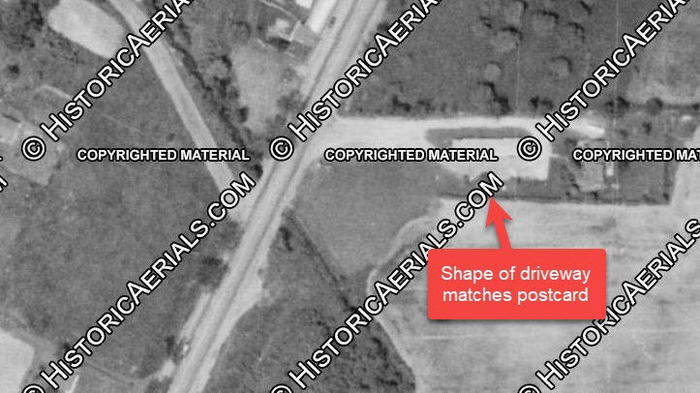 Silver Creek Motel (Poplar Motel) - 1964 Aerial